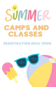 The Dance Company NH summer camps and classes registration poster